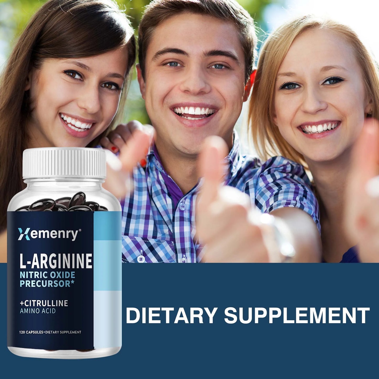 Xemenry L-Arginine - Nitric Oxide Supplements.