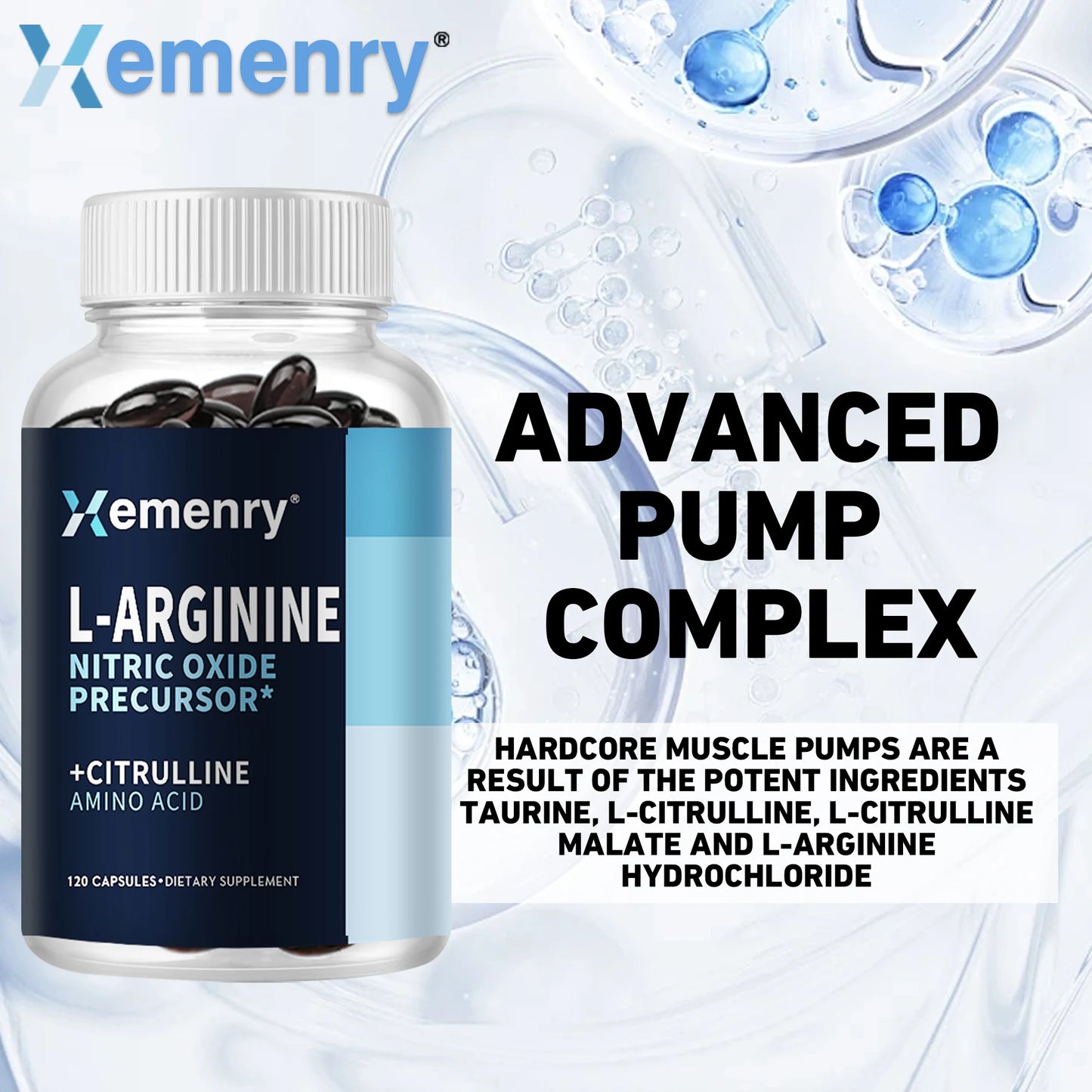 Xemenry L-Arginine - Nitric Oxide Supplements.