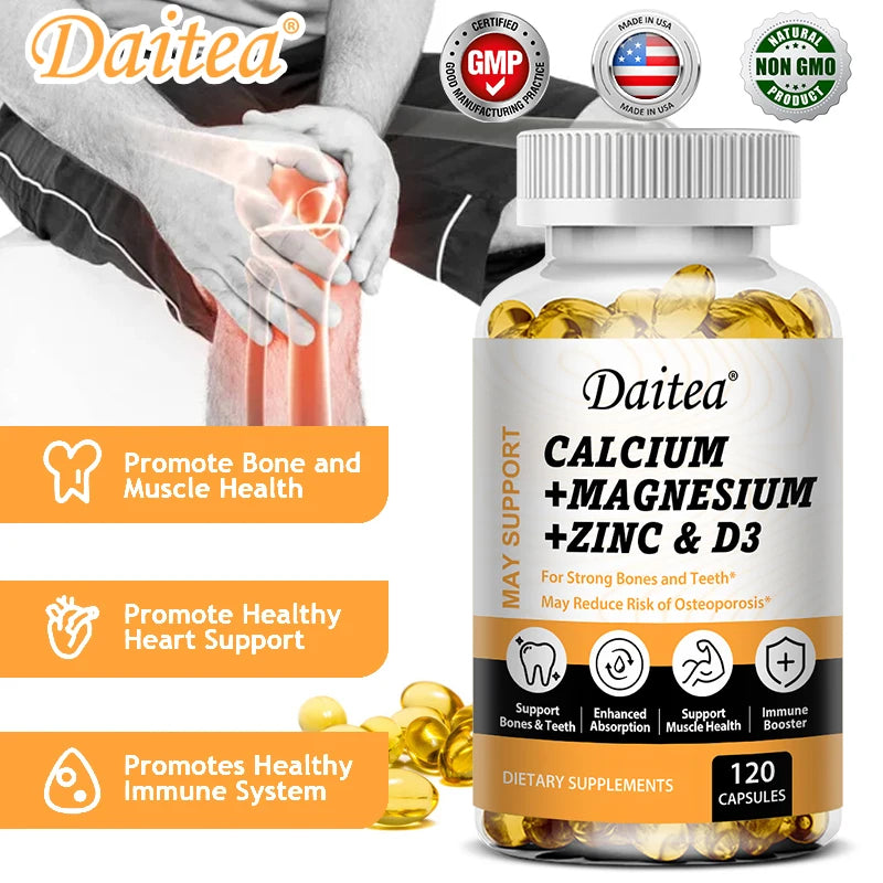 Bcuelov Calcium, Magnesium, Zinc + Vitamin D3.