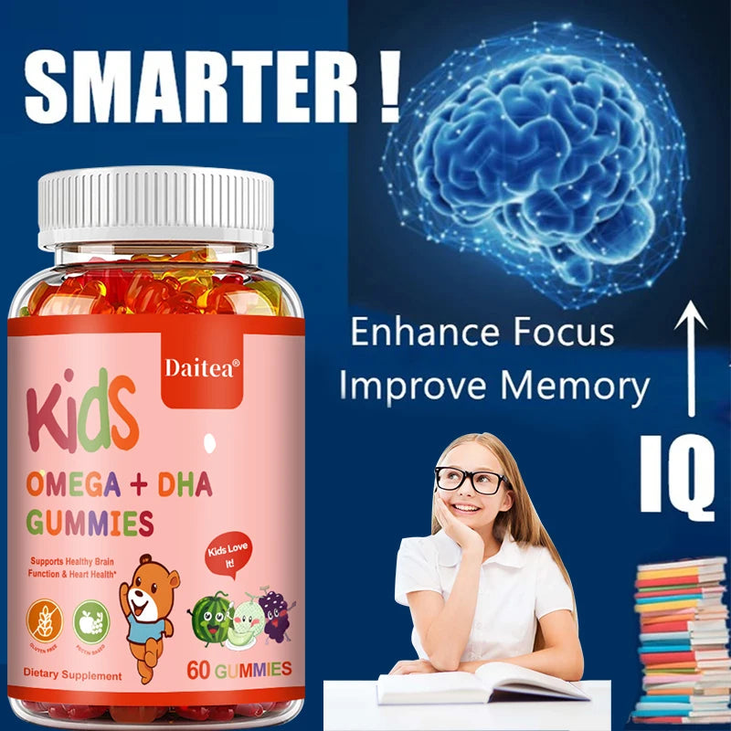 Bcuelov Children's OMEGA+DHA Gummies.