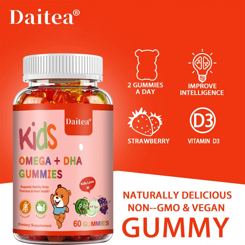 Bcuelov Children's OMEGA+DHA Gummies.