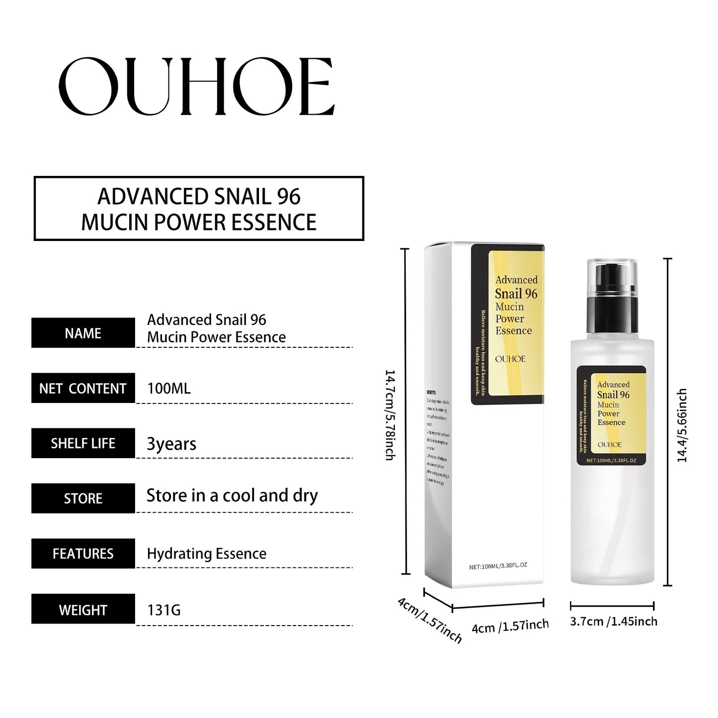 ouhoe Advanced Snail Mucin Power Essence