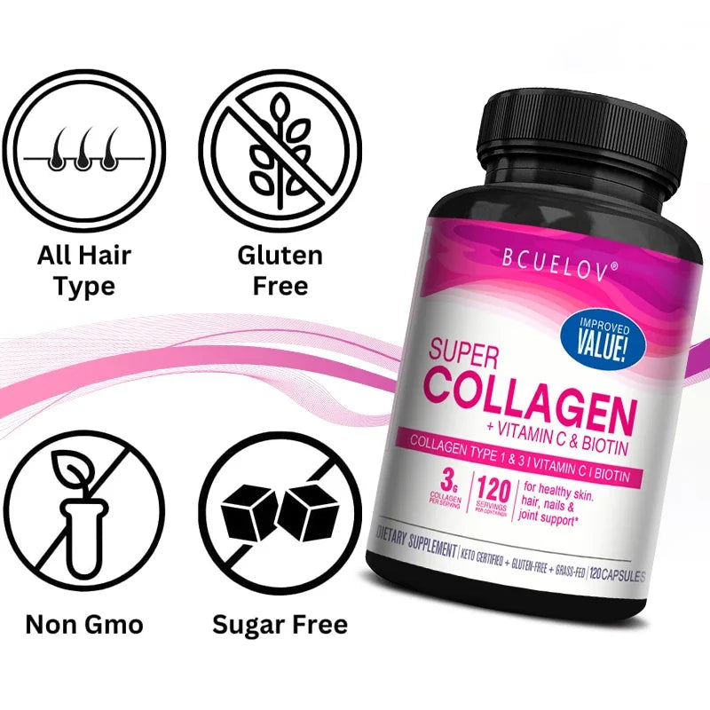 Bcuelov Collagen + Vitamin C plus Biotin.