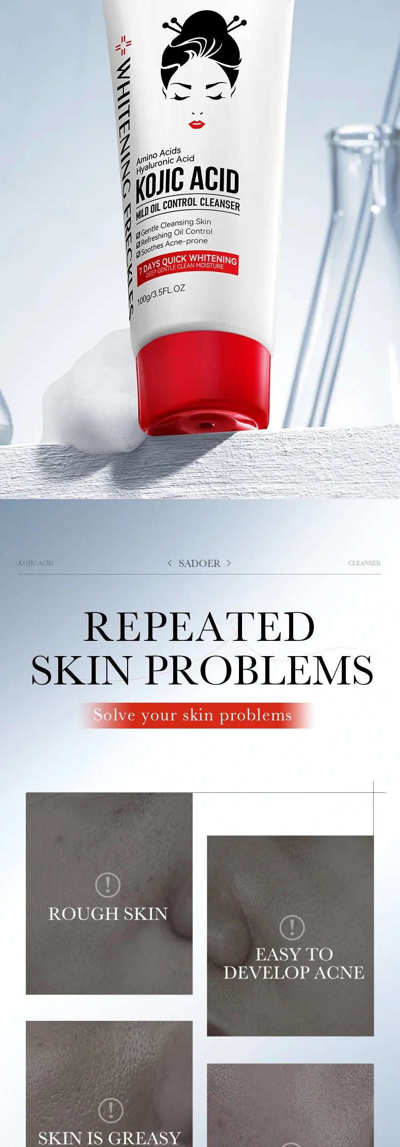 SAKSRAAR,SADOER Kojic Acid Skin Care.