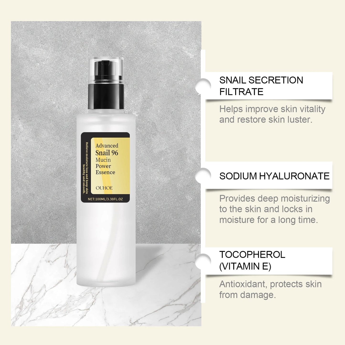 ouhoe Advanced Snail Mucin Power Essence