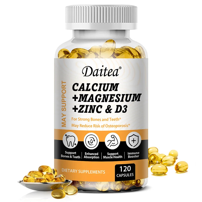 Bcuelov Calcium, Magnesium, Zinc + Vitamin D3.