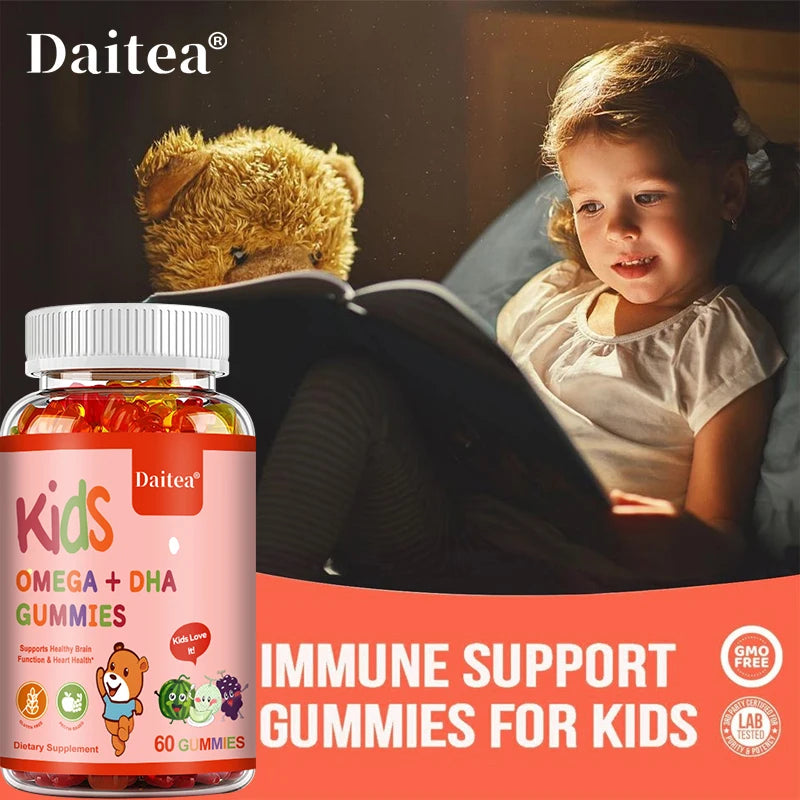 Bcuelov Children's OMEGA+DHA Gummies.