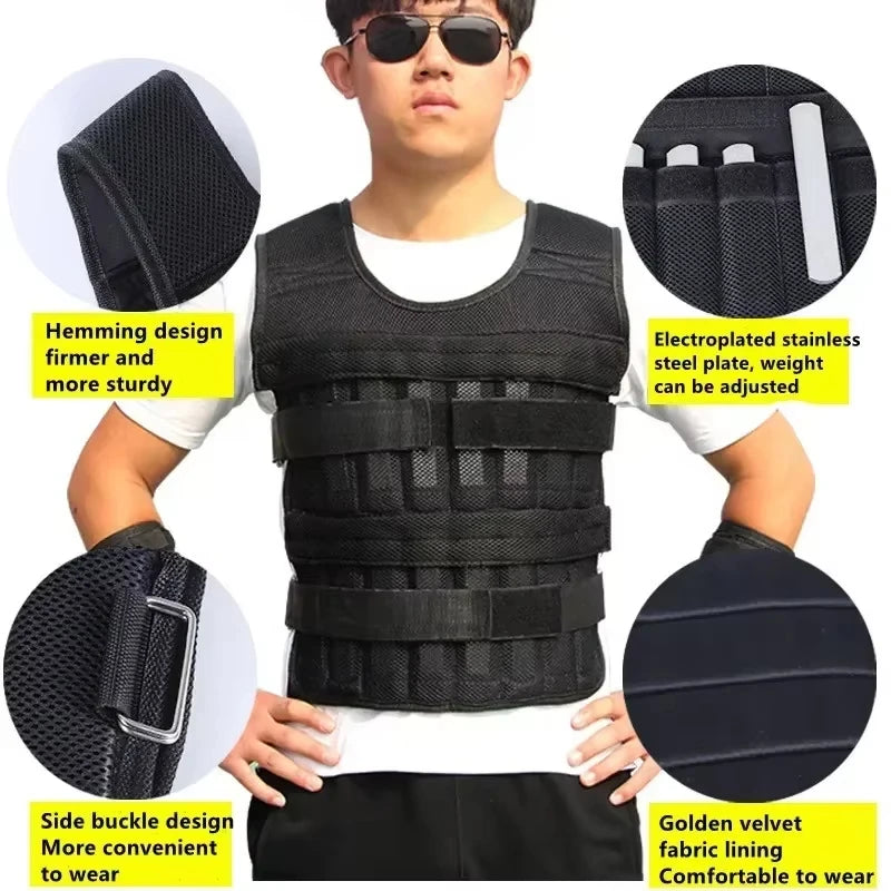 Strong-Toyers Adjustable Workout Weighted Vest.