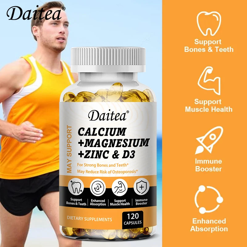 Bcuelov Calcium, Magnesium, Zinc + Vitamin D3.