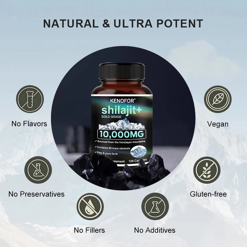 Kenofor Himalaya Original Pure Shilajit Capsules.