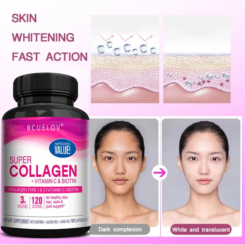 Bcuelov Collagen + Vitamin C plus Biotin.