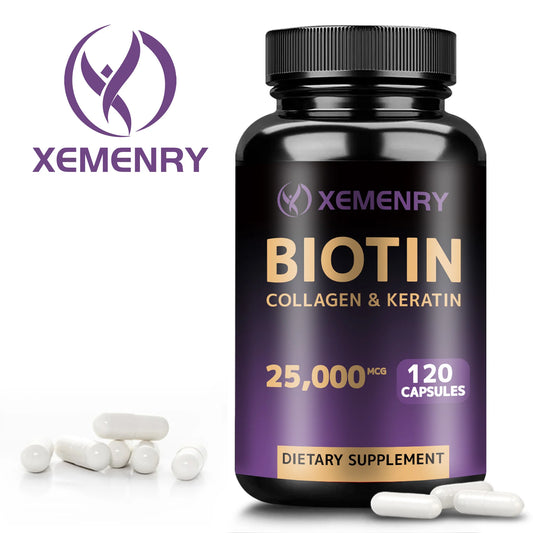 Xemenry Biotin + Collagen + Keratin + Hyaluronic Acid.