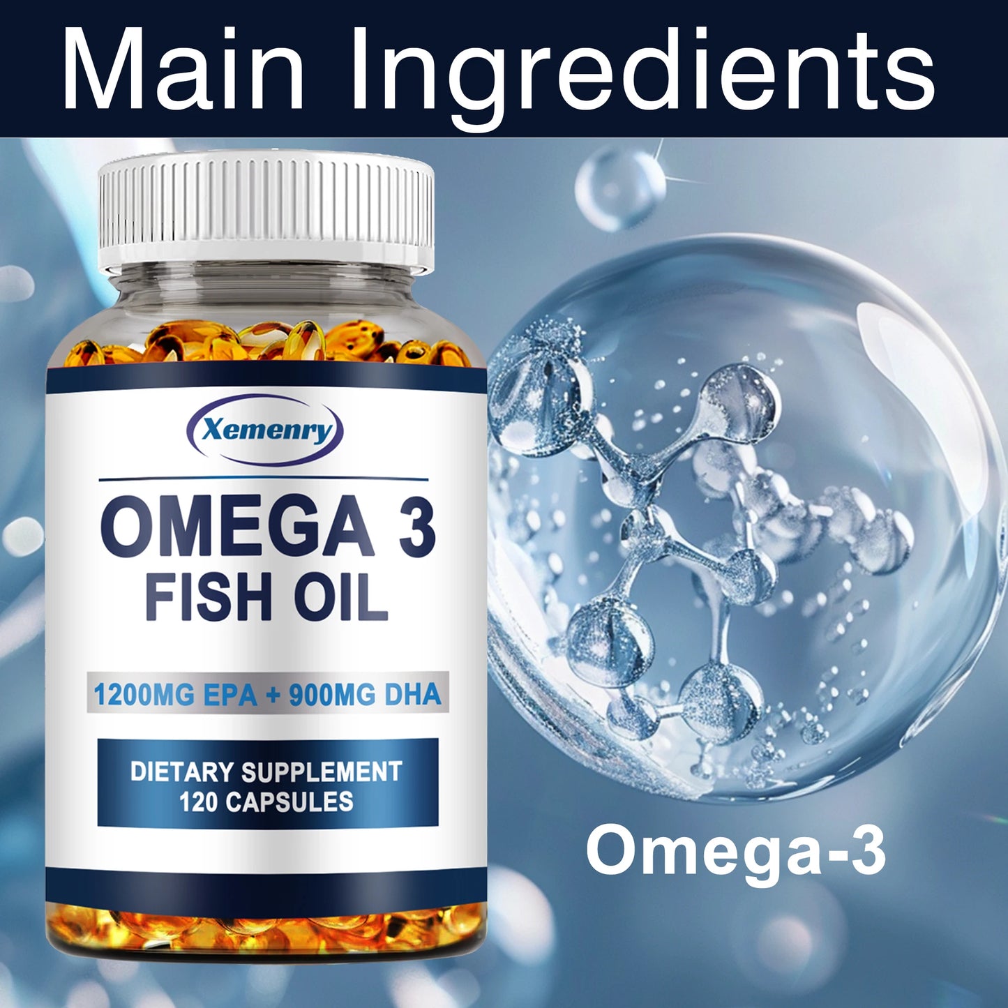 Xemenry Omega 3 Fish Oil.