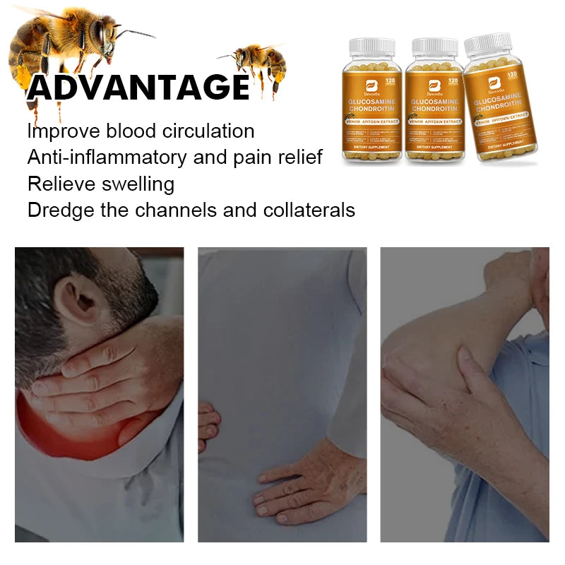 BEWORTHS Glucosamine Chondroitin Bee Venom Extract Capsules.